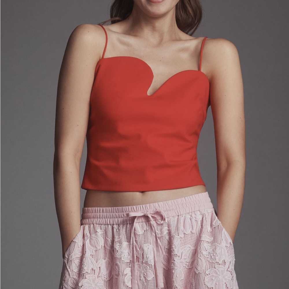 Anthropologie Sculptural Crop Top